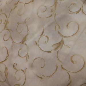 Elegant Gold Swirl Fabric